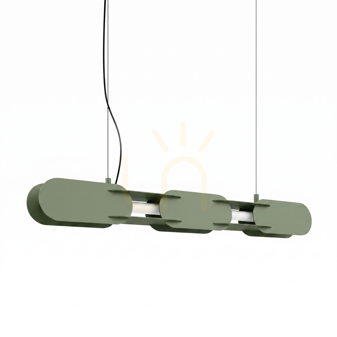 CHAIN 91 pendant lamp olive green LED 3000K
