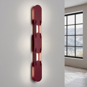 CHAIN 91 burgundy LED wall lamp 4000K small 2
