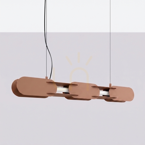 Check CHAIN 91 mocca LED 4000K pendant lamp