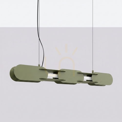 Check CHAIN 91 pendant lamp olive green LED 4000K