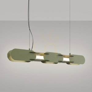 CHAIN 91 pendant lamp olive green LED 4000K small 2