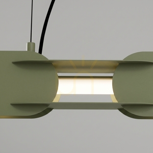 CHAIN 91 pendant lamp olive green LED 4000K small 3