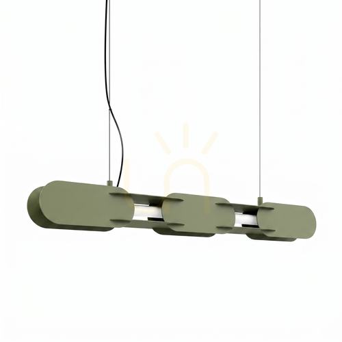 Check CHAIN 91 pendant lamp olive green LED 4000K