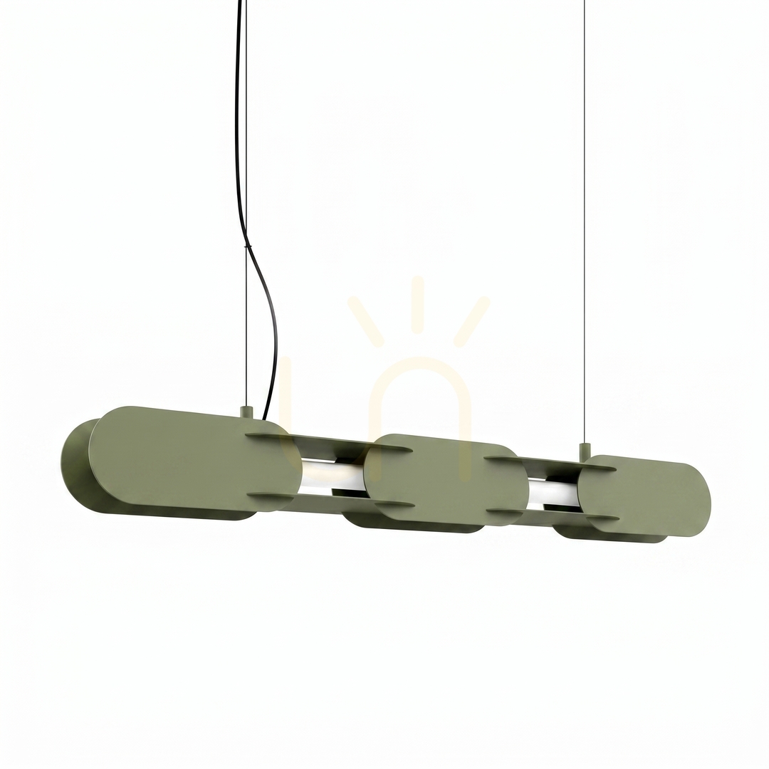 CHAIN 91 pendant lamp olive green LED 4000K