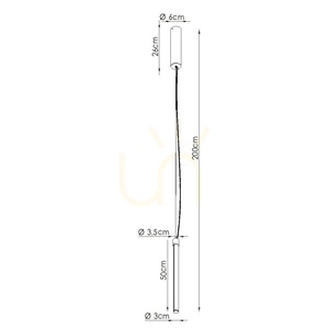 TRANG 50 ochre red LED 3000K pendant lamp small 6