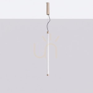 Thoro TRANG 75 taupe LED pendant light, 3000 K small 2