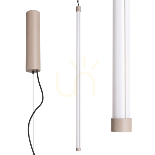 Check TRANG 100 taupe LED 3000K pendant lamp