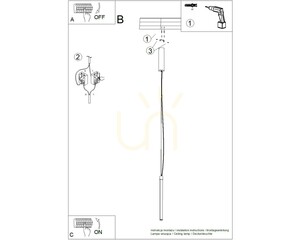 TRANG 75 yellow LED 4000K pendant lamp small 7