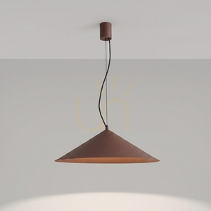 Thoro FINT brown cone pendant light LED 3000K small 2