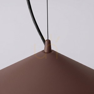 Thoro FINT brown cone pendant light LED 3000K small 5