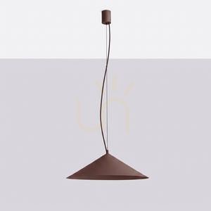 Thoro FINT brown cone pendant light LED 3000K small 7