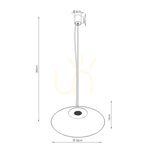 FINT ultramarine LED 3000K pendant lamp small 9
