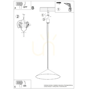 FINT red LED 4000K pendant lamp small 10