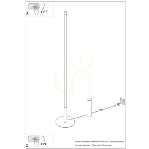 TRANG mocca 3000K floor lamp small 8