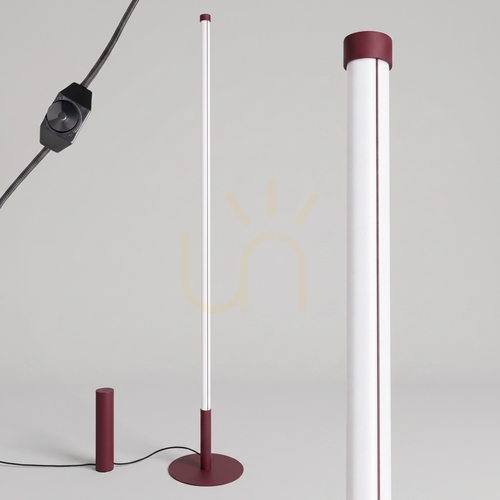 Check TRANG burgundy 4000K floor lamp