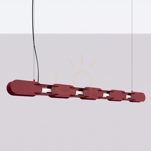 CHAIN 158 burgundy LED 3000K pendant lamp small 1