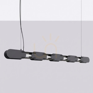 CHAIN 158 black LED 3000K pendant lamp small 1