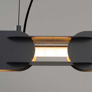 CHAIN 158 black LED 3000K pendant lamp small 3