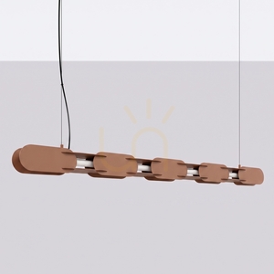 CHAIN 158 mocca LED 3000K pendant lamp small 1