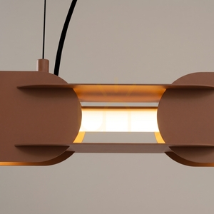CHAIN 158 mocca LED 3000K pendant lamp small 3