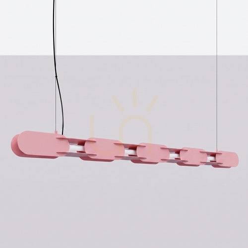 Check CHAIN 158 pink LED 3000K pendant lamp