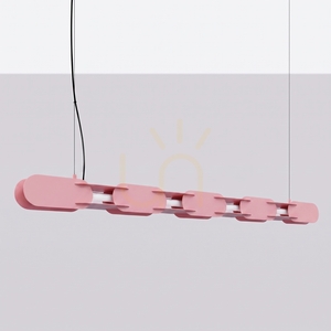 CHAIN 158 pink LED 3000K pendant lamp small 1