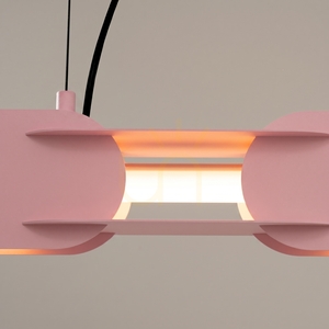 CHAIN 158 pink LED 3000K pendant lamp small 3