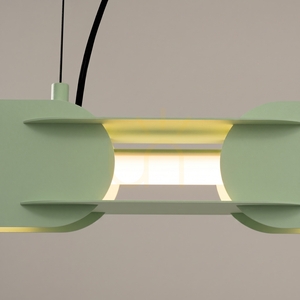 CHAIN 158 sage LED 3000K pendant lamp small 3