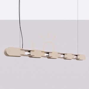 CHAIN 158 taupe LED 3000K pendant lamp small 1