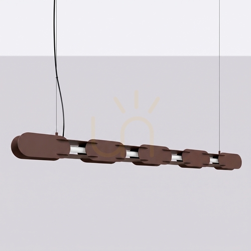 Check CHAIN 158 brown LED 4000K pendant lamp