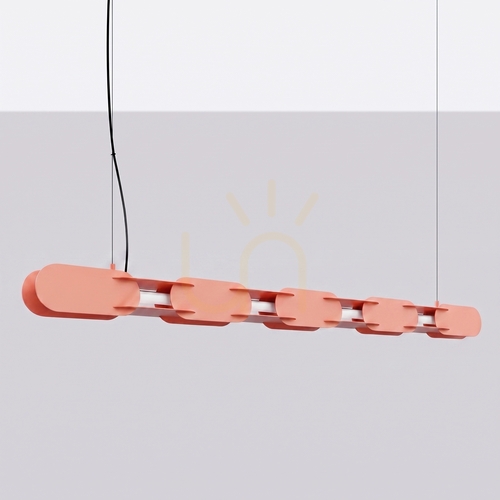 Check CHAIN 158 peach LED 4000K pendant lamp