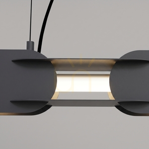 CHAIN 158 black LED 4000K pendant lamp small 3
