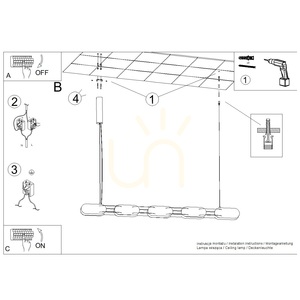 CHAIN 158 red LED 4000K pendant lamp small 6