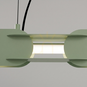 CHAIN 158 sage LED 4000K pendant lamp small 3