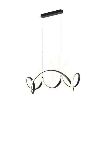 Check TORONTO pendant lamp black 7095-0110 Aviano
