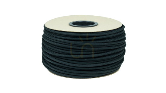Braided cable 2x0.75 black - coated