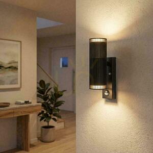 V-TAC GU10 outdoor wall lamp GU10 sensor aluminum top down IP44 black VT-10175PIR 3 year warranty small 5