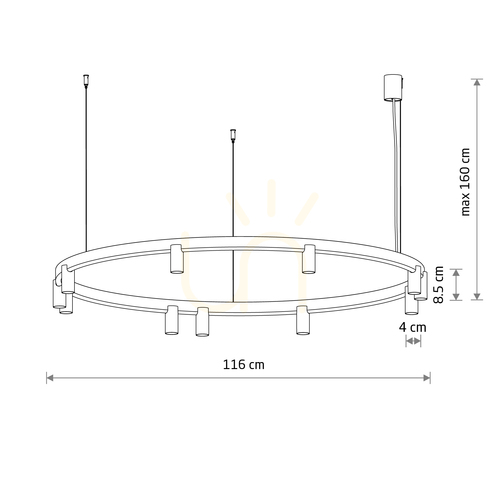 Check FOURTY ROUND LED Pendant Lamp 12420 Nowodvorski