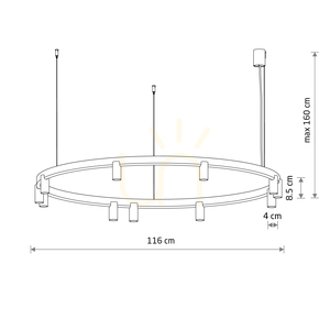 FOURTY ROUND LED Pendant Lamp 12287 Nowodvorski small 7
