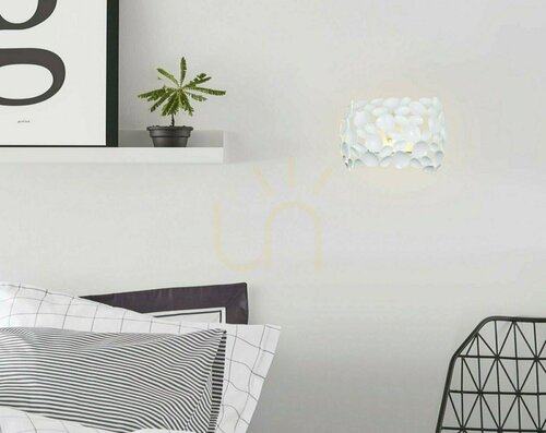 Check Wall Lamp Open Design Highlights Carera White Gloss Metal G9 310 mm