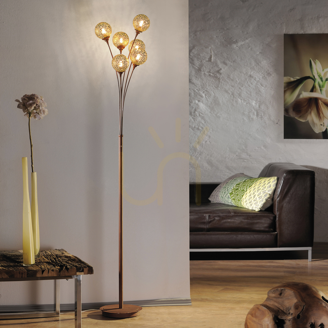 Preview GRETA Floor Lamp 398-48 Rust 6xG9 GRETA Floor Lamp 398-48 Rust 6xG9
