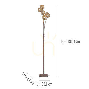 GRETA Floor Lamp 398-48 Rust 6xG9 5 GRETA Floor Lamp 398-48 Rust 6xG9 small 5