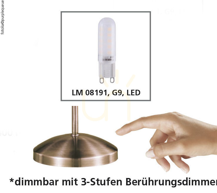 Check PINO Table Lamp 4001-11 Brass 1xG9 PINO Table Lamp 4001-11 Brass 1xG9