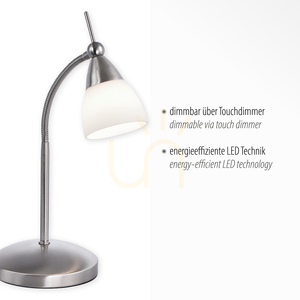 PINO Table Lamp 4001-55 Silver 1xG9 small 3