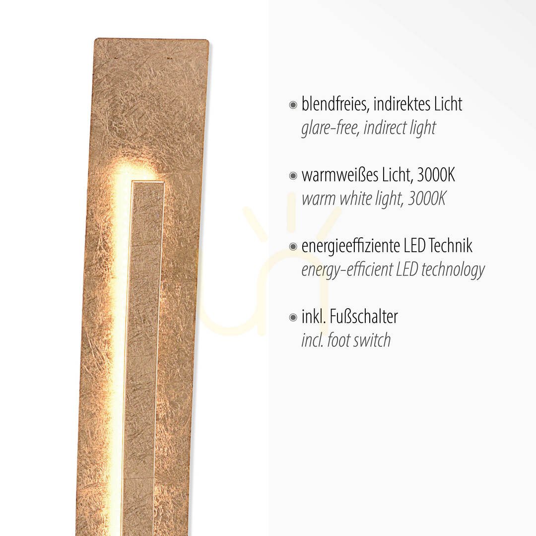 Display NEVIS 603-12 Gold 1xLED Floor Lamp NEVIS 603-12 Gold 1xLED Floor Lamp