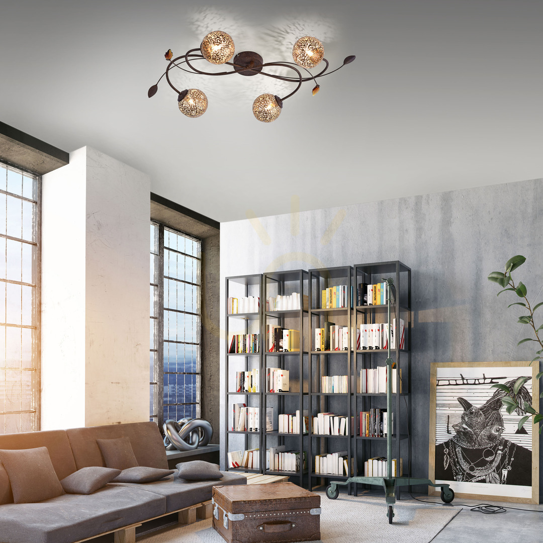 Preview GRETA Plafond 6395-48 Rust 4xG9 GRETA Plafond 6395-48 Rust 4xG9