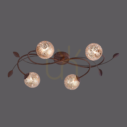 Check GRETA Plafond 6395-48 Rust 4xG9