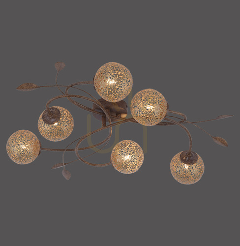 Check Plafond GRETA 6398-48 Rust 6xG9