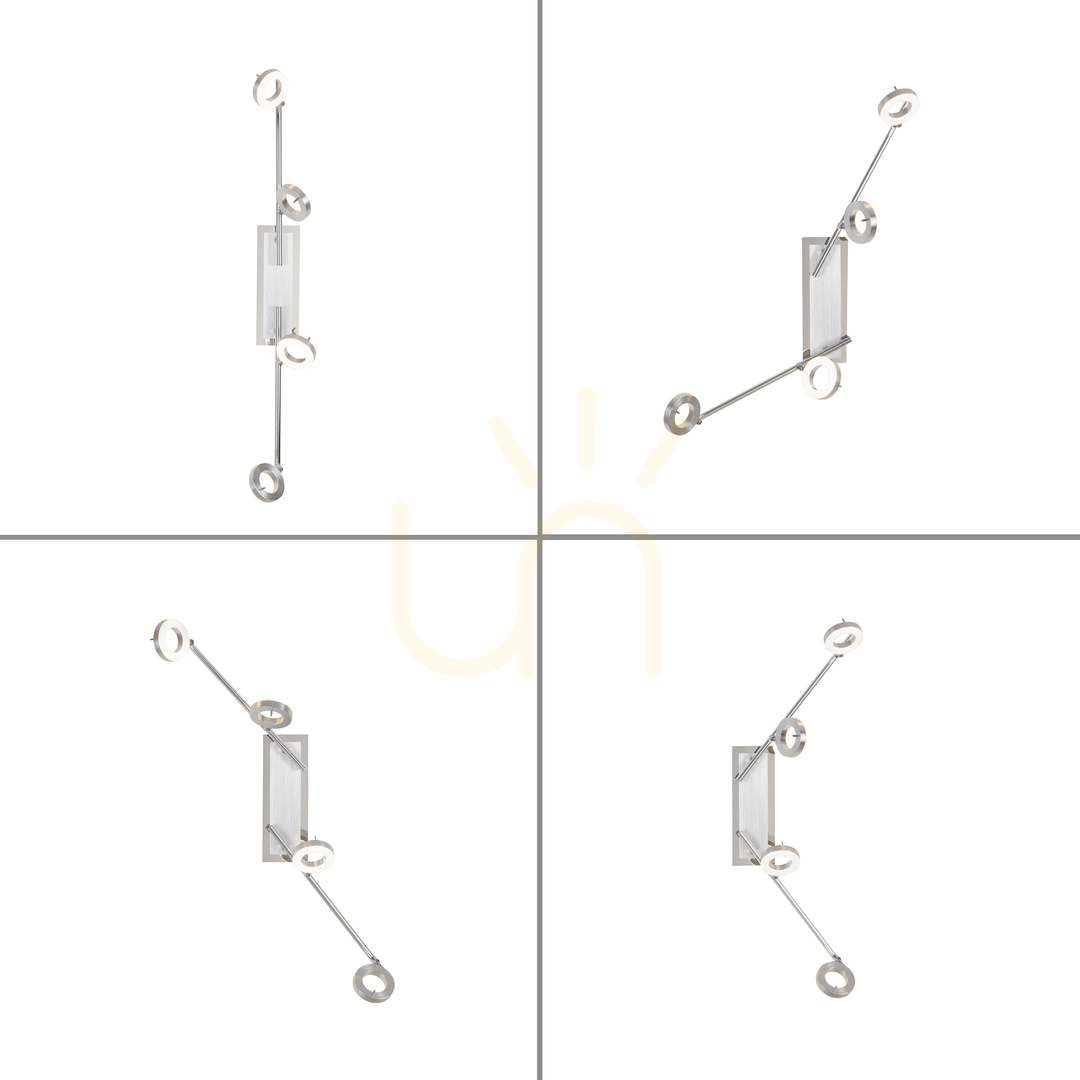 Display SILEDA plafond 6786-96 Silver 4xLED SILEDA plafond 6786-96 Silver 4xLED