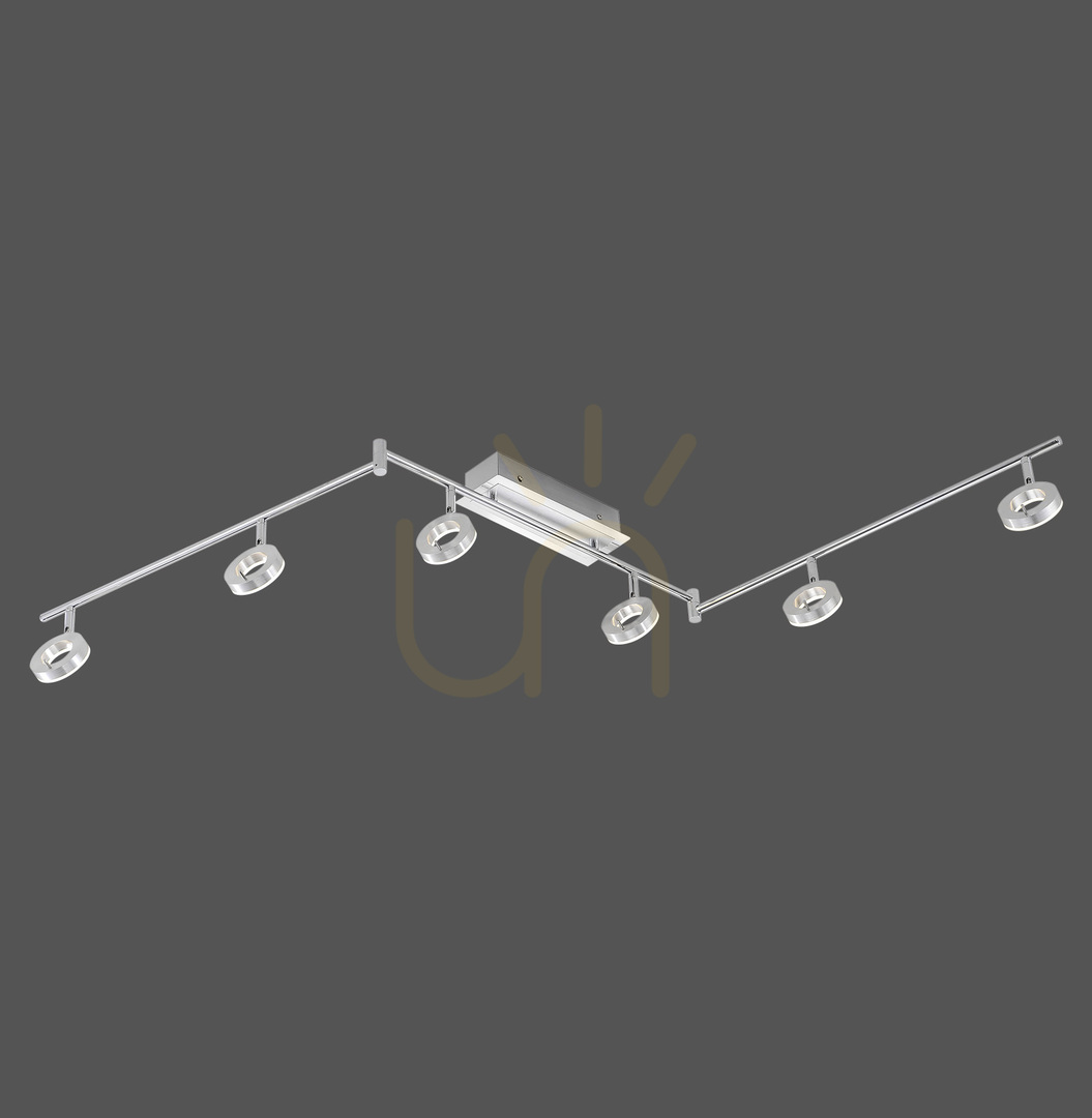 SILEDA Plafond 6787-96 Silver 6xLED